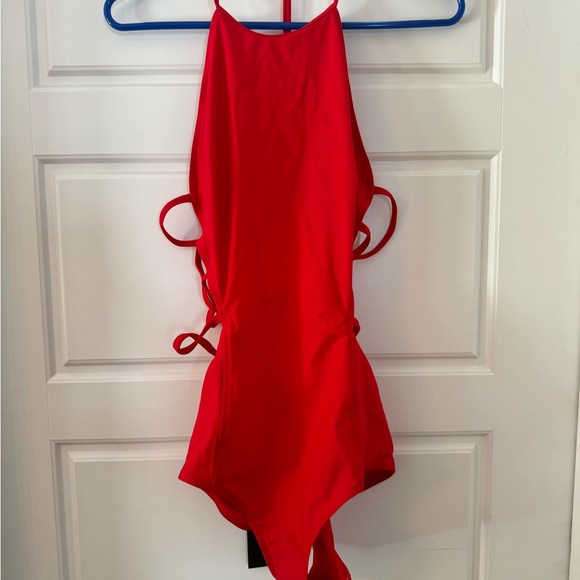 Chromat One-Piece Strappy Swimsuit in Red Size Large - Brand New! - Picture 1 of 5